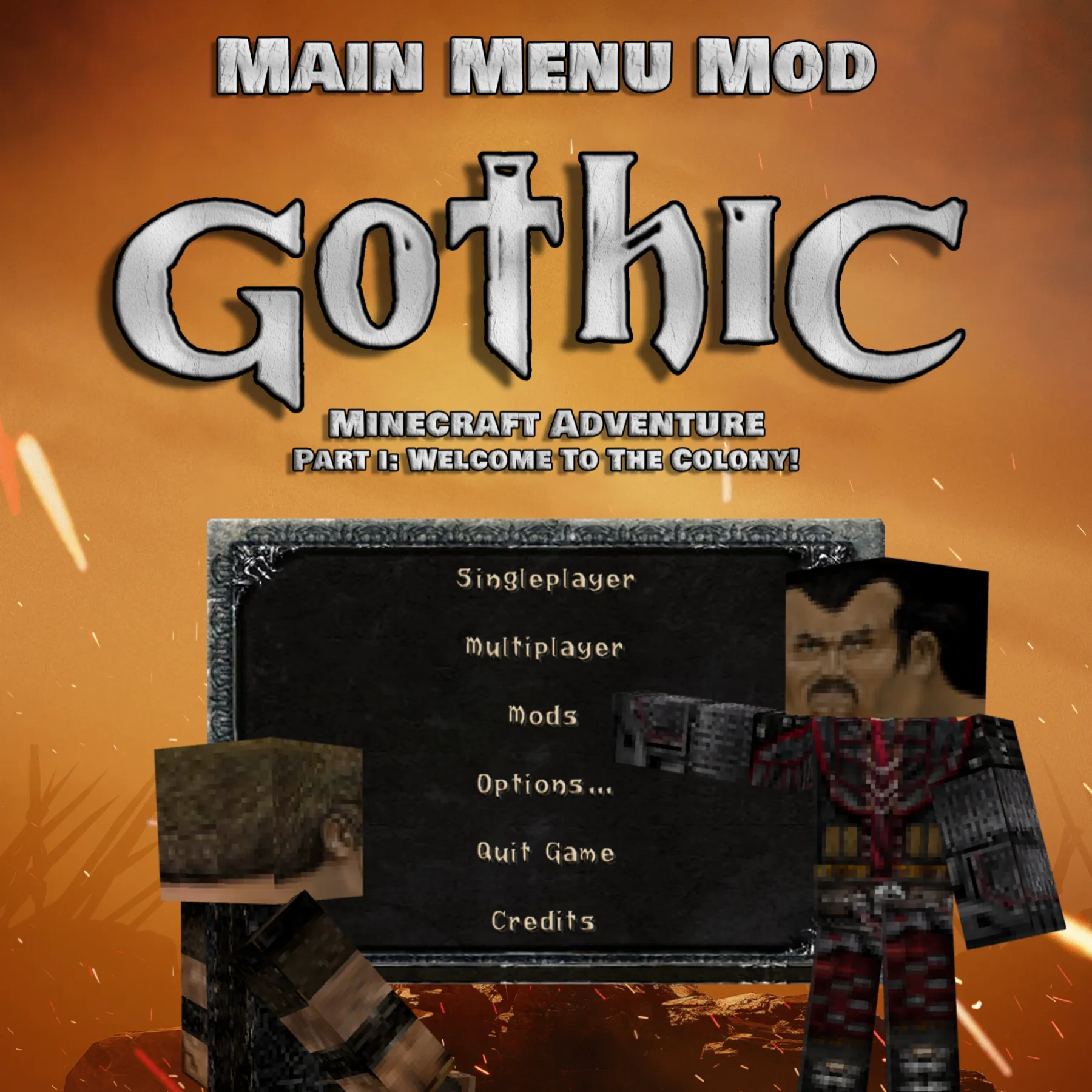 Gothic Main Menu, Моды, Minecraft