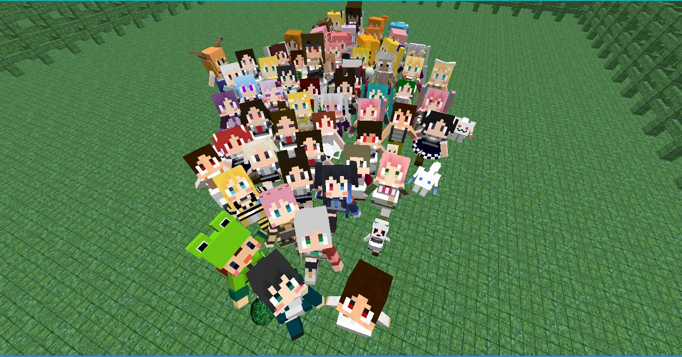 Little Maid Mob Ultimate Pack (All JP Forum Skins and Models!), Моды, Minecraft
