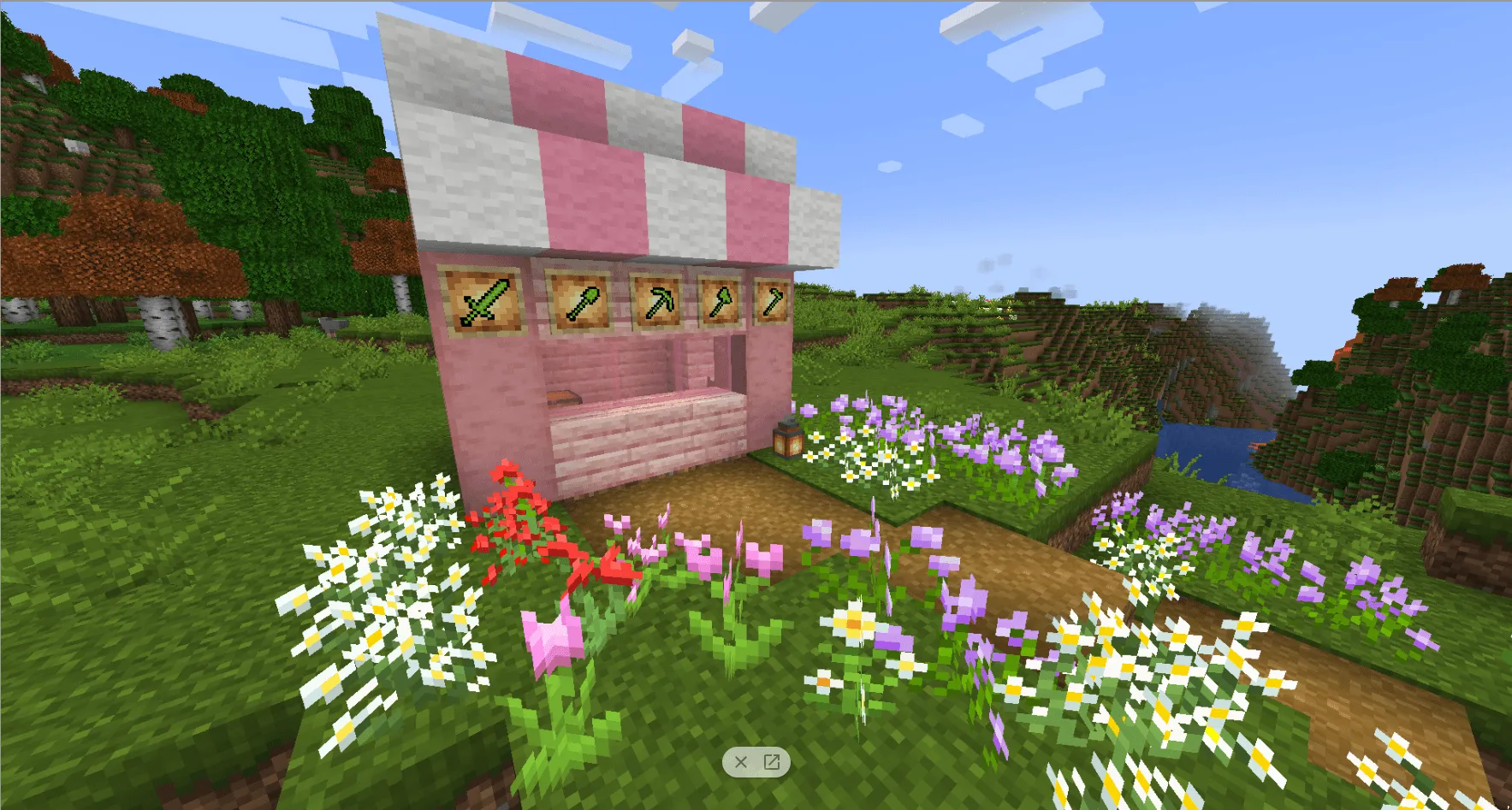 Kawaii World Green Weapons — скриншот 1 (Текстуры, Minecraft)