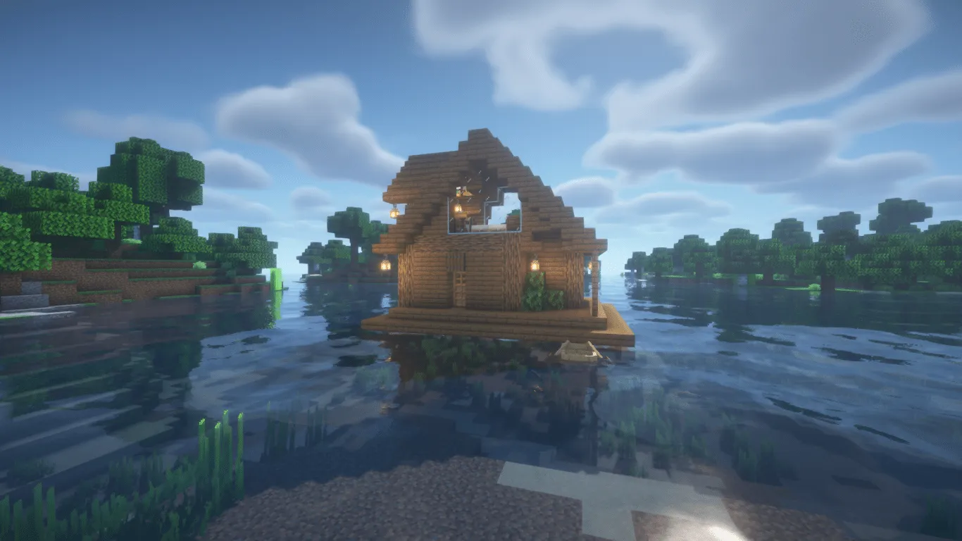 Floating Water House, Карты, Minecraft