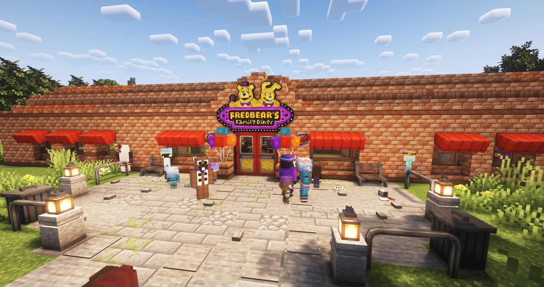 Five Nights at Pixels - Family Diner — скриншот 1 (Модпаки, Minecraft)