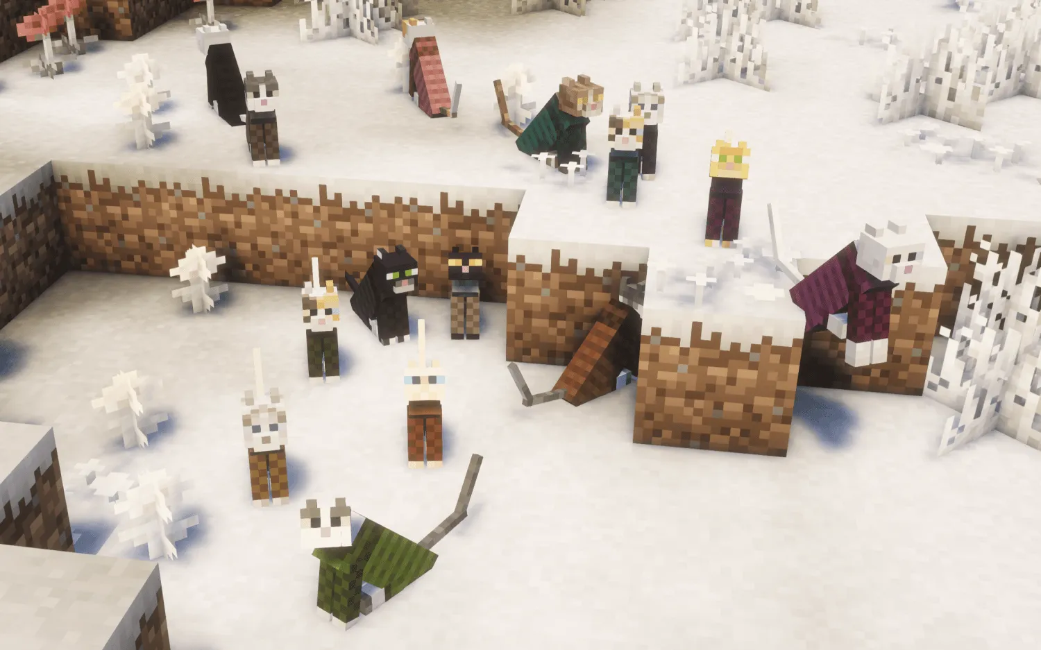 Cat Coats❄️, Текстуры, Minecraft
