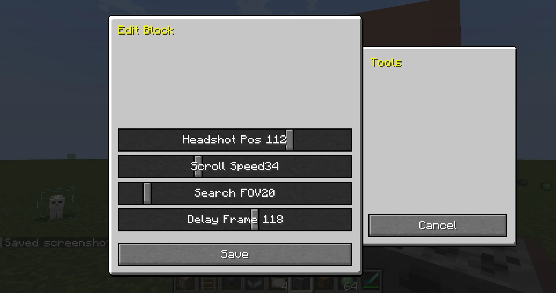 Entity auto-Aim and XRay — скриншот 2 (Моды, Minecraft)