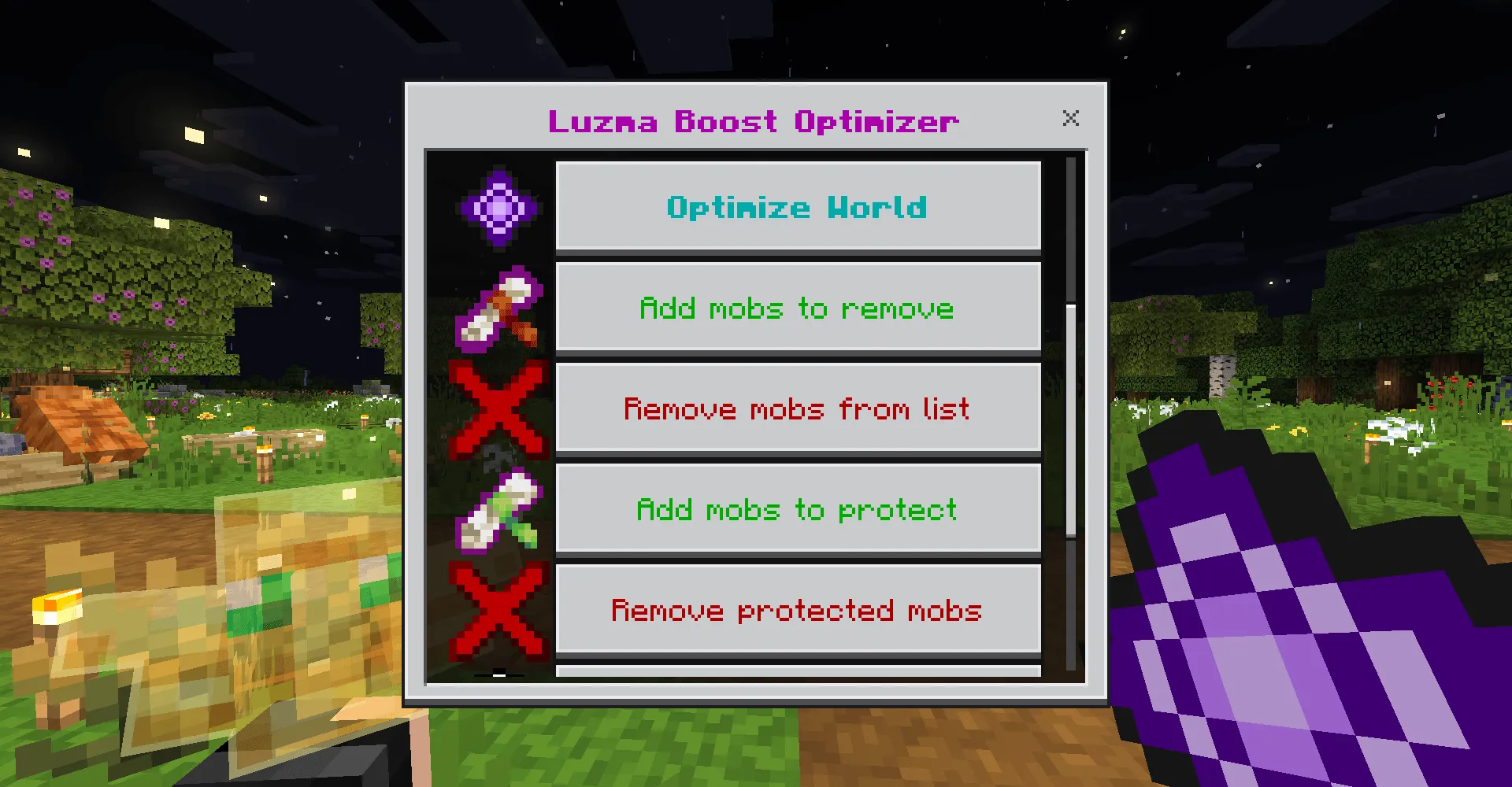 ⚡ Luzma Boost Optimizer for Bedrock (no lite) — скриншот 6 (Аддоны, Minecraft)