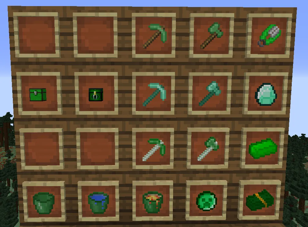 Green Bedwars Resource Pack — скриншот 4 (Текстуры, Minecraft)