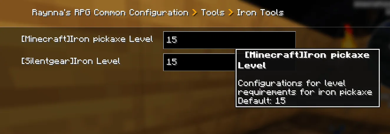 RaynnaRPG, Моды, Minecraft