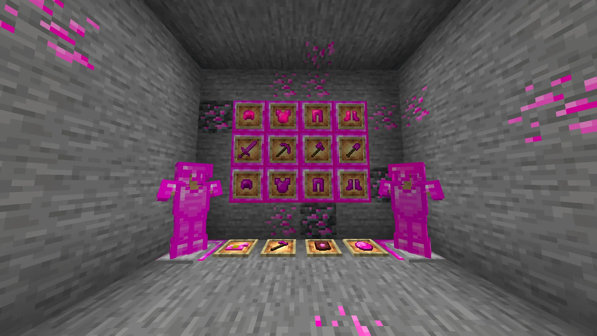 Pink Diamonds Texture Pack — скриншот 1 (Текстуры, Minecraft)