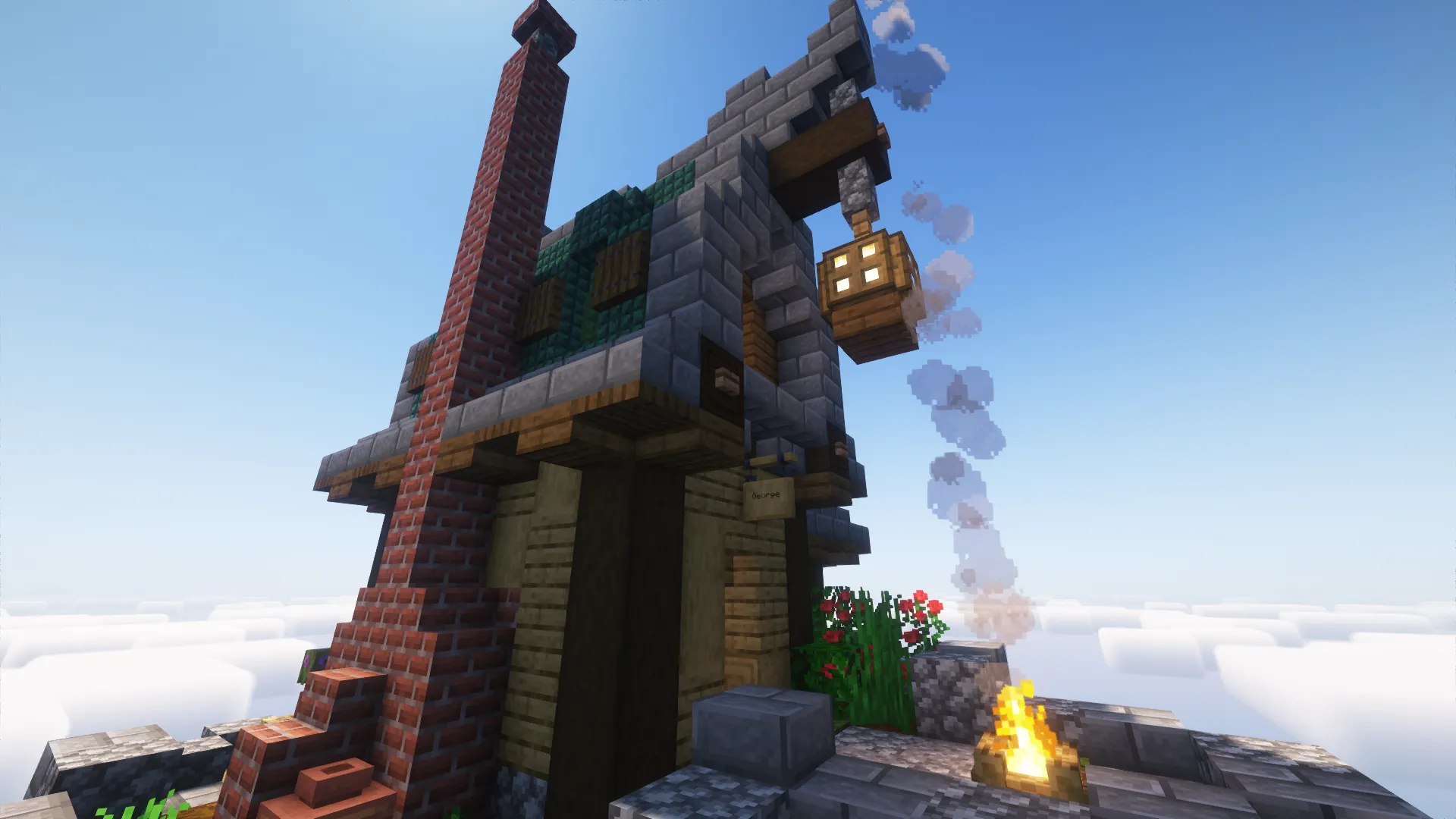 George's flying island, Моды, Minecraft