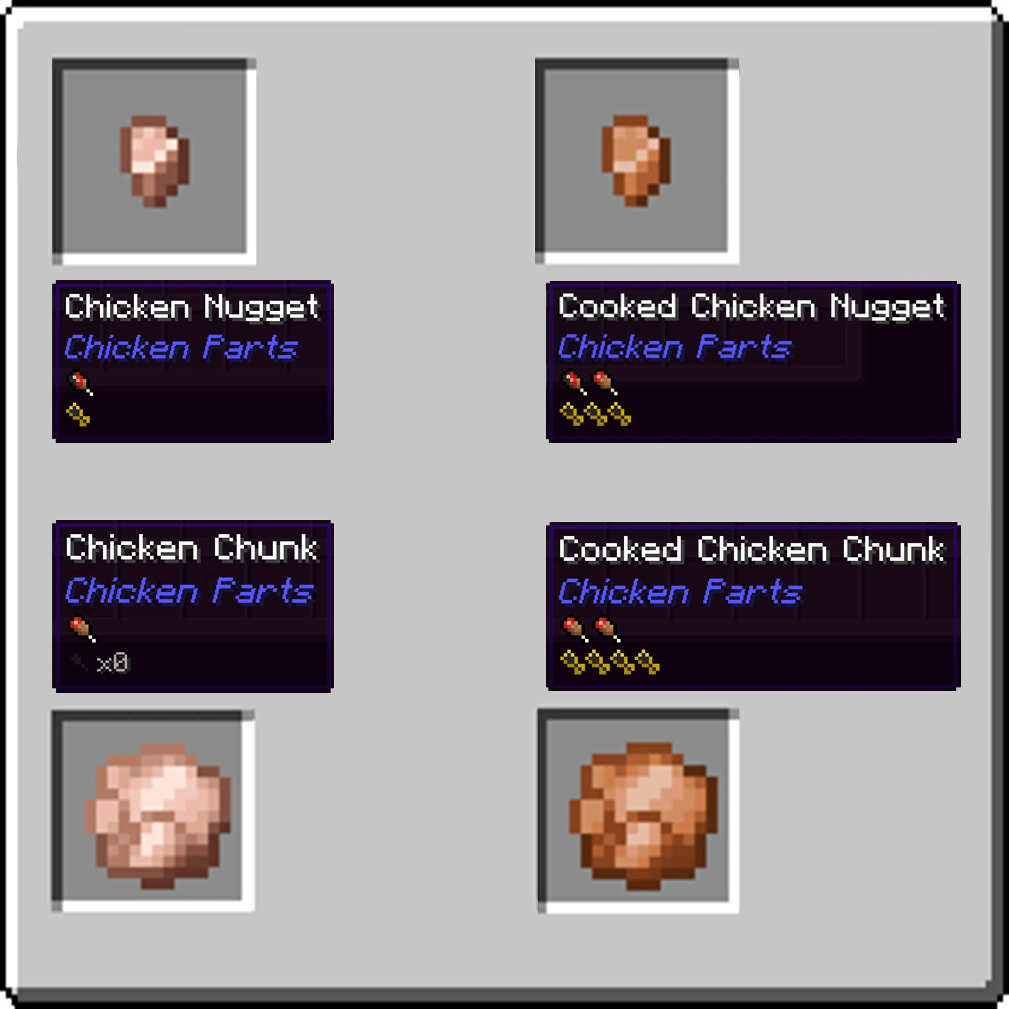 Chicken Parts API — скриншот 4 (Моды, Minecraft)