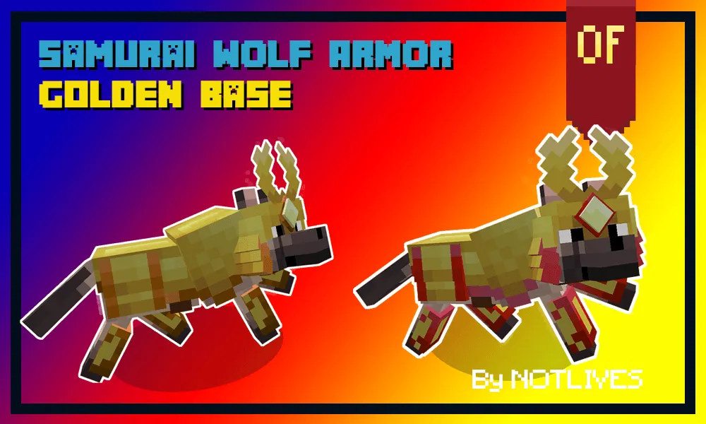 NOTLIVES's Samurai dog Armor V2 — скриншот 1 (Текстуры, Minecraft)