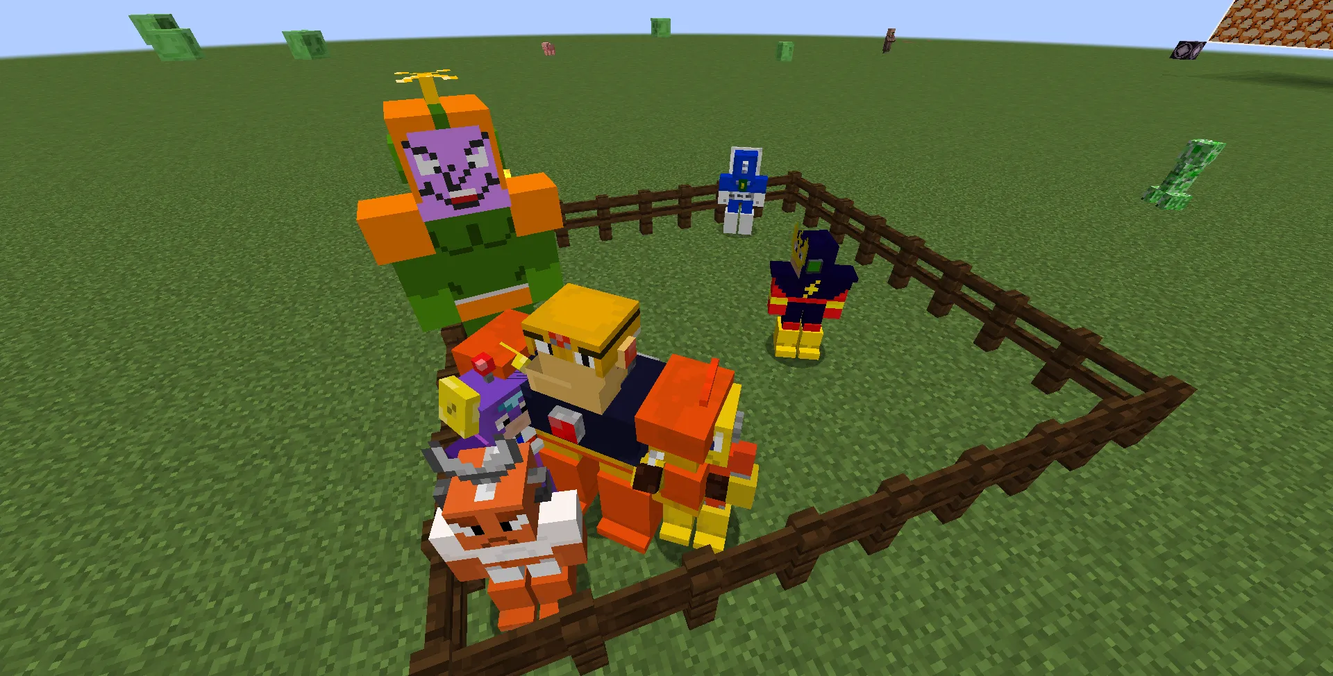 Mega manCraft, Моды, Minecraft