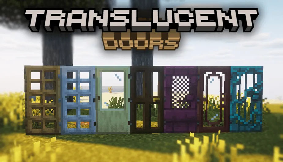 Translucent Doors — скриншот 1 (Текстуры, Minecraft)