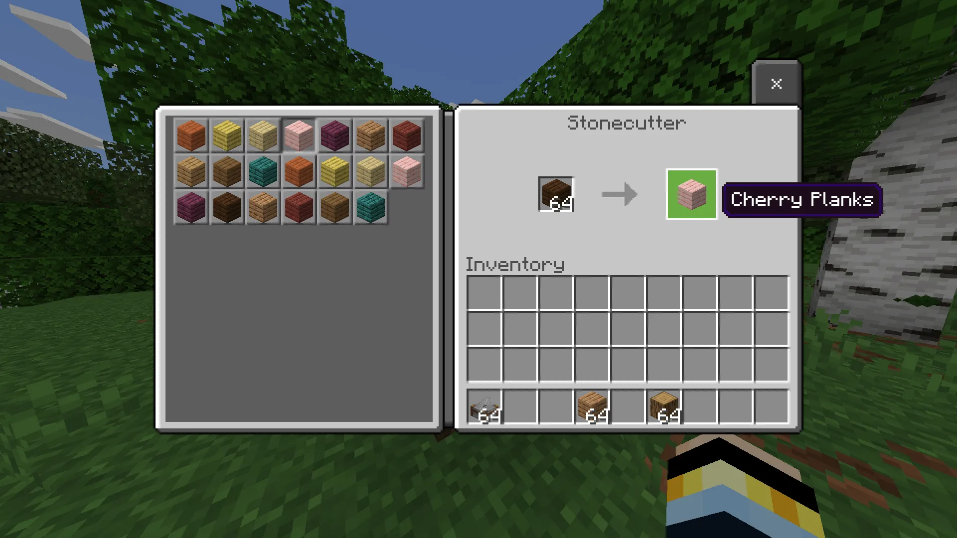 WoodChanger, Аддоны, Minecraft
