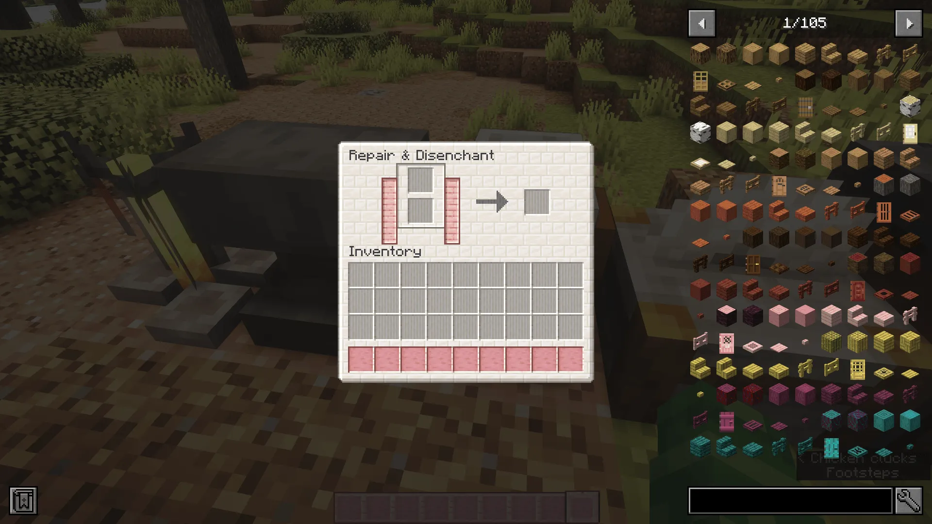 Cosmo's Comfy Cherry GUI Overhaul — скриншот 4 (Текстуры, Minecraft)
