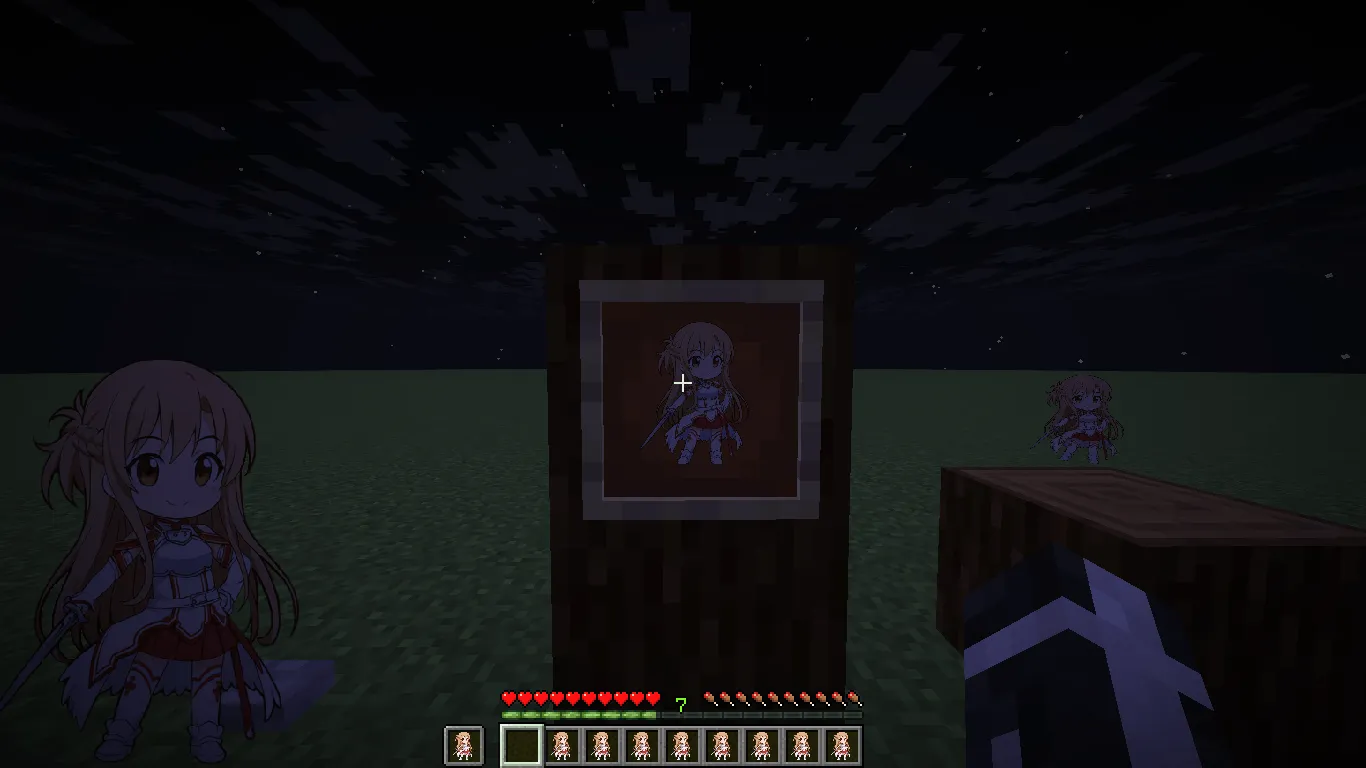 Chibi Asuna Totem — скриншот 1 (Текстуры, Minecraft)
