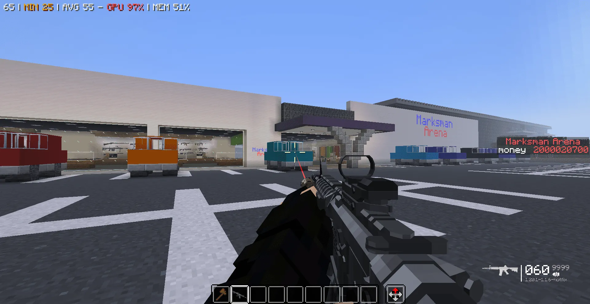 FPS GUI, Текстуры, Minecraft