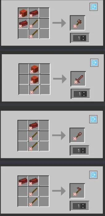 ManyThings, Моды, Minecraft