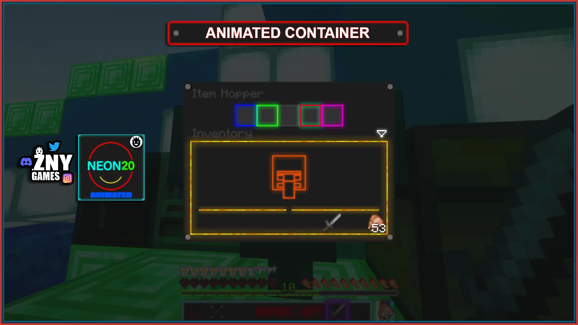 NEON20 ANIMATED [OPTIFINE] — скриншот 16 (Текстуры, Minecraft)