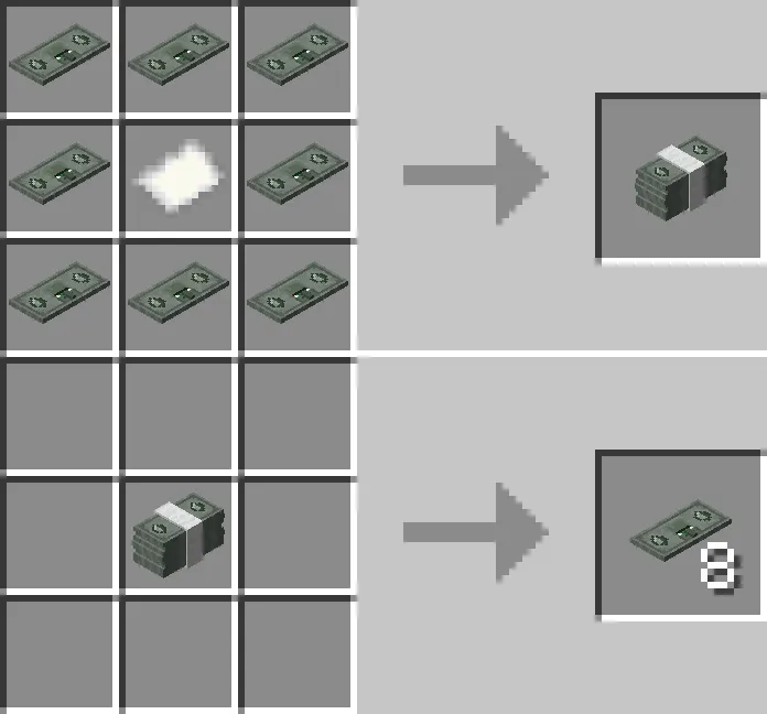 Banknotes — скриншот 2 (Моды, Minecraft)
