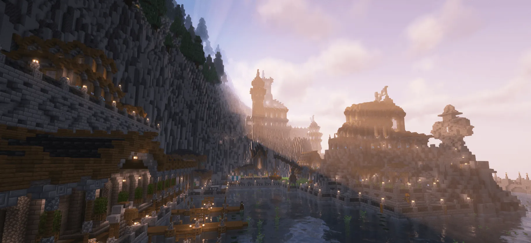 Mourshine Skies [MMORPG] — скриншот 2 (Модпаки, Minecraft)