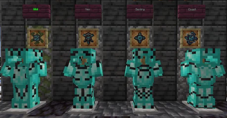 Boredom's ~ ReShaped Armor, Текстуры, Minecraft