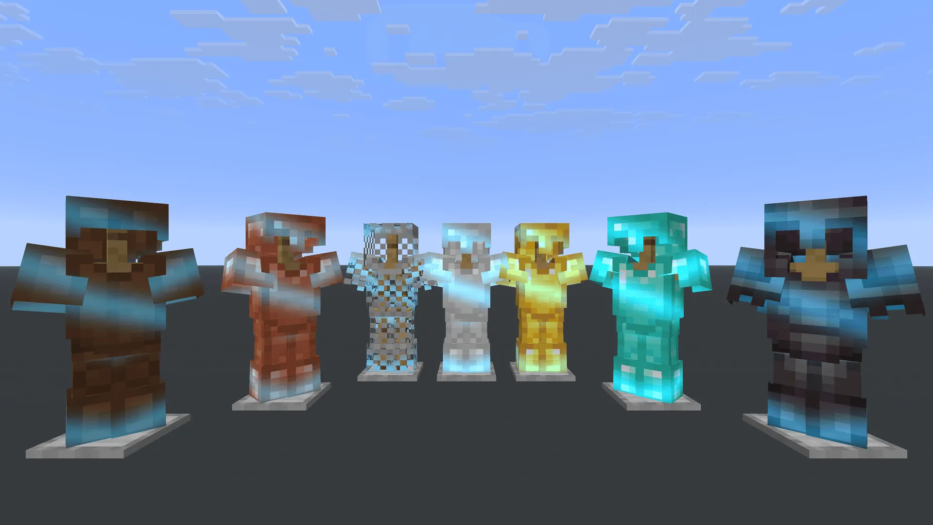 Parallel Glint (Aqua) — скриншот 1 (Текстуры, Minecraft)