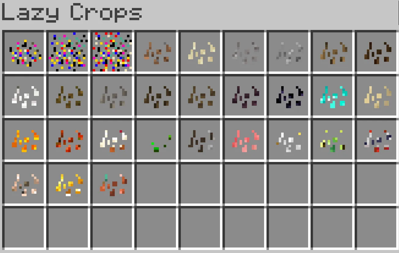 Lazy Crops, Моды, Minecraft