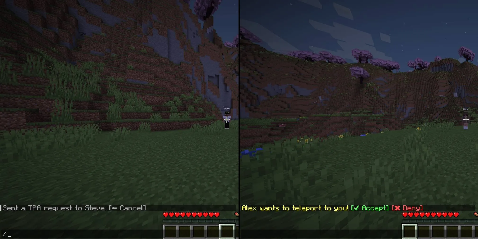 TPAsk — скриншот 2 (Плагины, Minecraft)