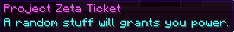 Project Zeta, Моды, Minecraft