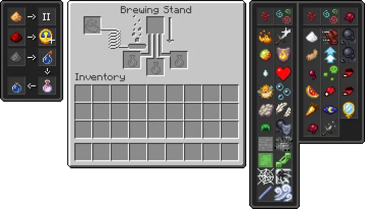 Visible Brewing Guide, Текстуры, Minecraft