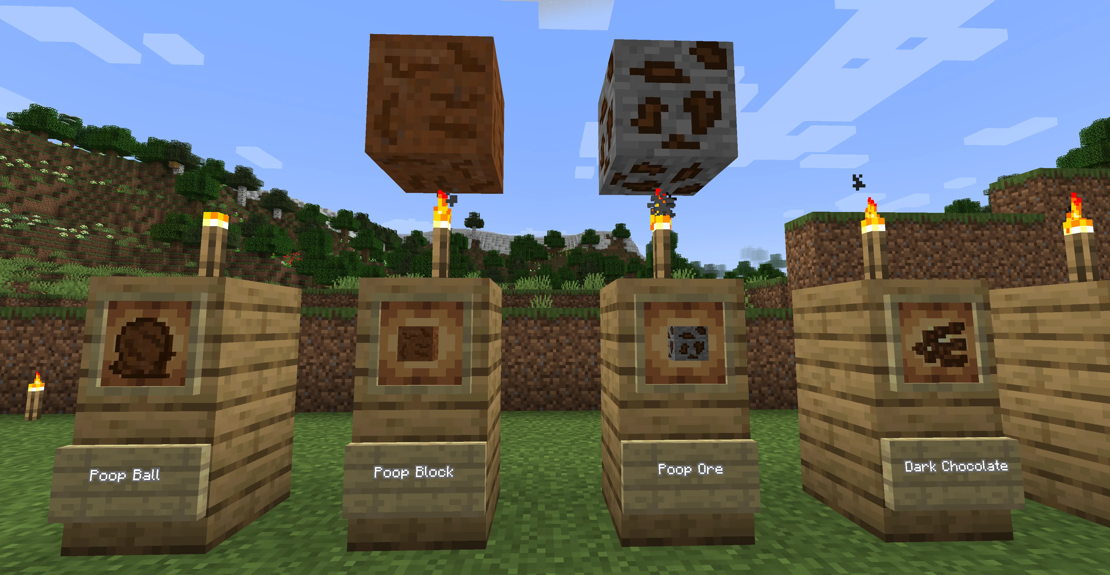 Real Poop Mod, Моды, Minecraft
