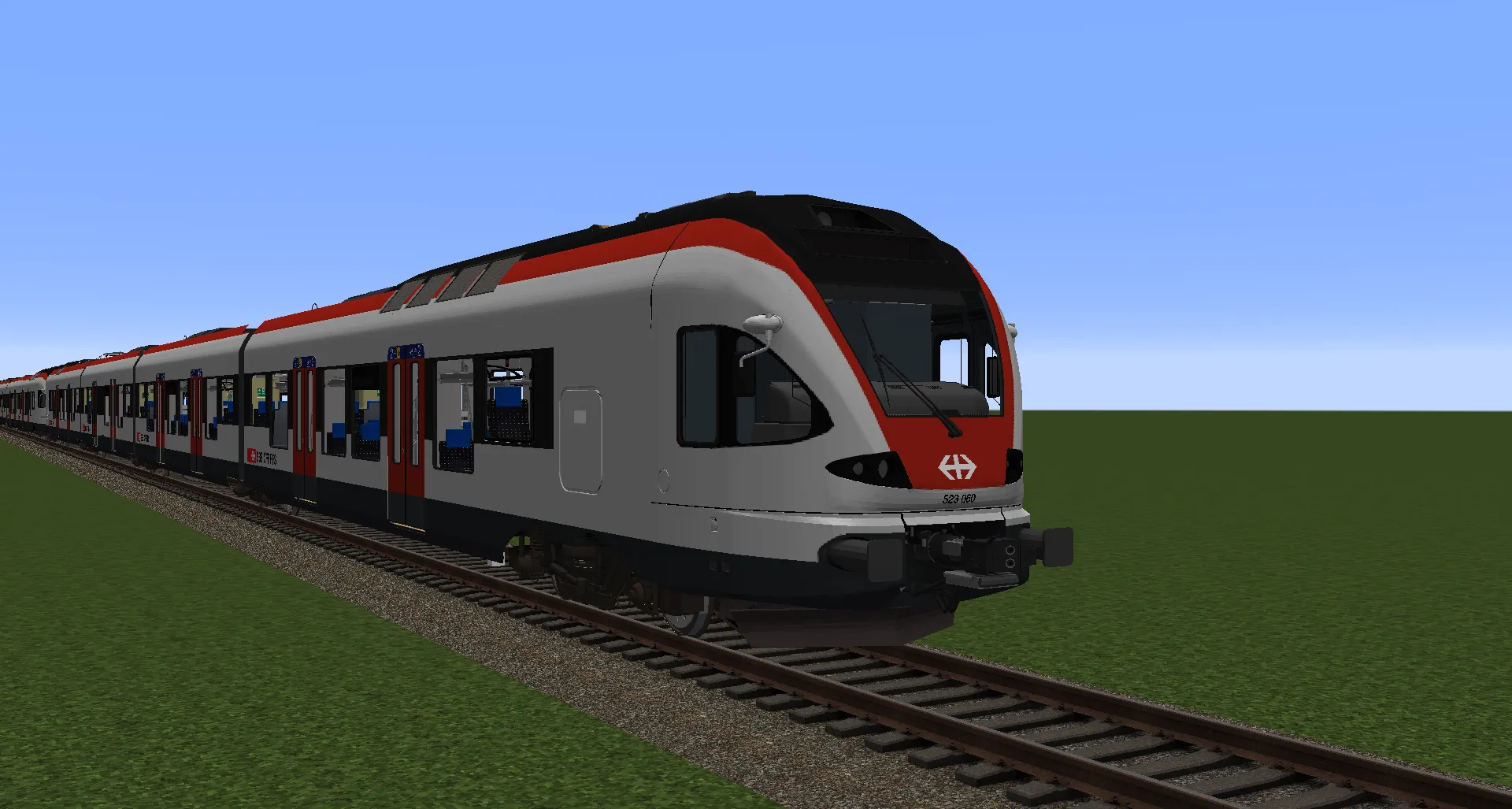 [IR] RABe 523 (Flirt 1 SBB) — скриншот 1 (Текстуры, Minecraft)