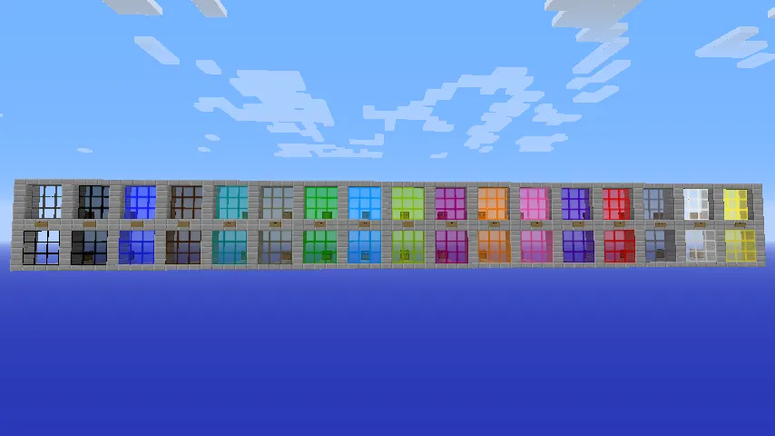 TheShockerVI's Vibrant Custom Glass 1.8 — скриншот 1 (Текстуры, Minecraft)