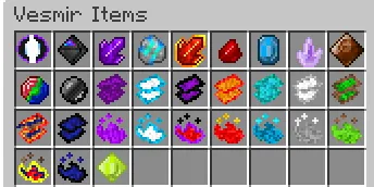 Vesmir: Tools and Ores, Моды, Minecraft