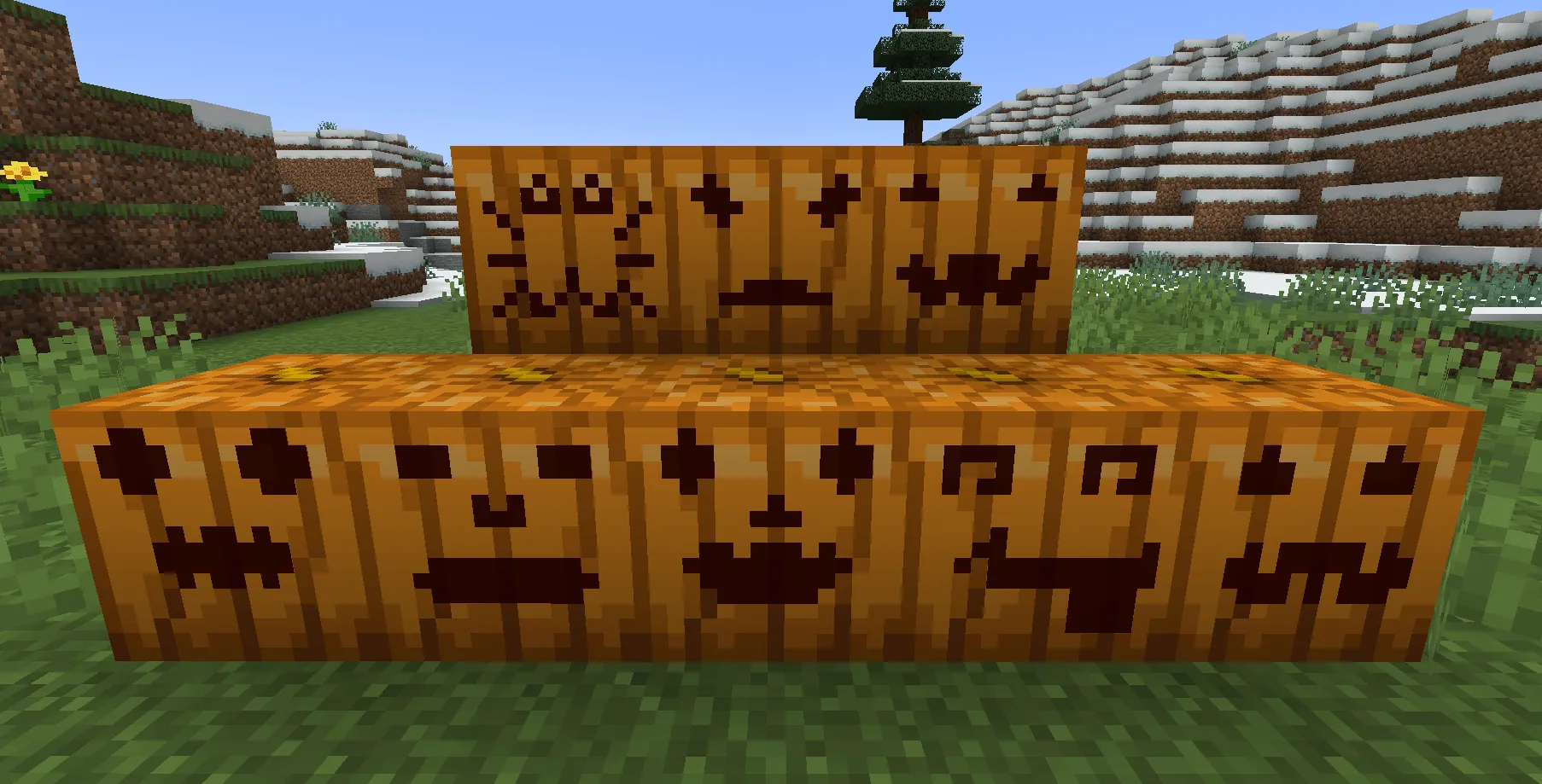 Dynamic Pumpkin Carving — скриншот 2 (Моды, Minecraft)
