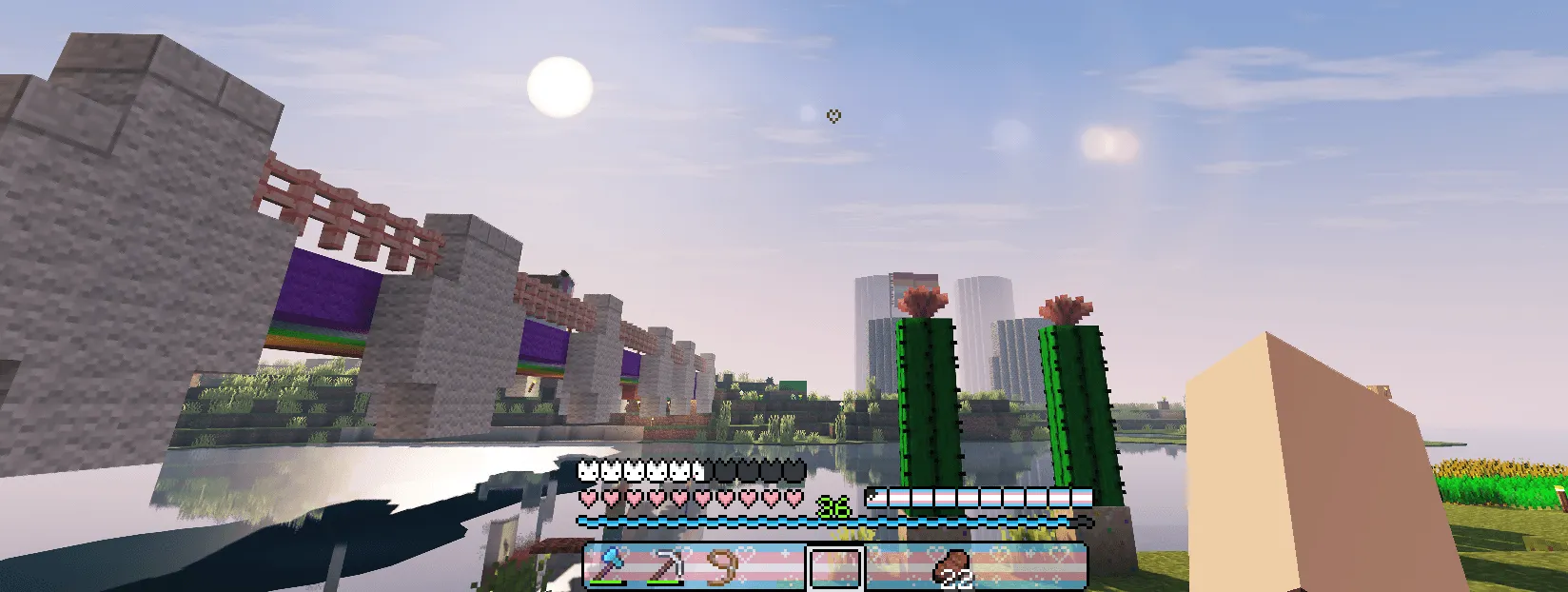 Tay's Transgender Themed Hotbar — скриншот 2 (Текстуры, Minecraft)