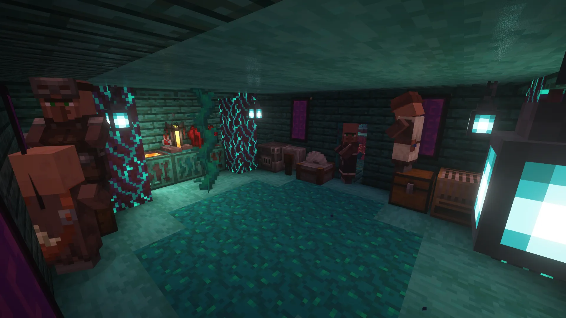 Warped Villager Outpost, Моды, Minecraft