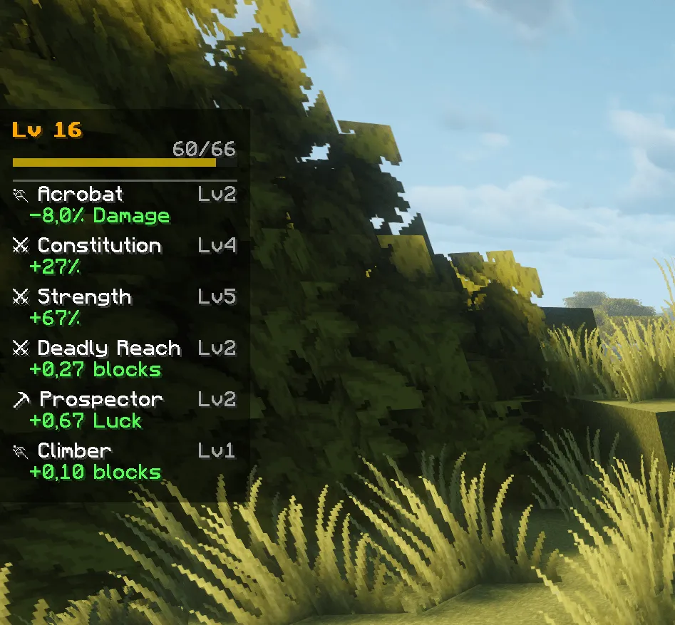 PB-Skills, Моды, Minecraft