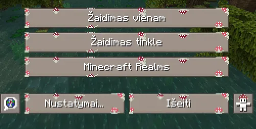 cute mushrooms hotbar + panel, Текстуры, Minecraft