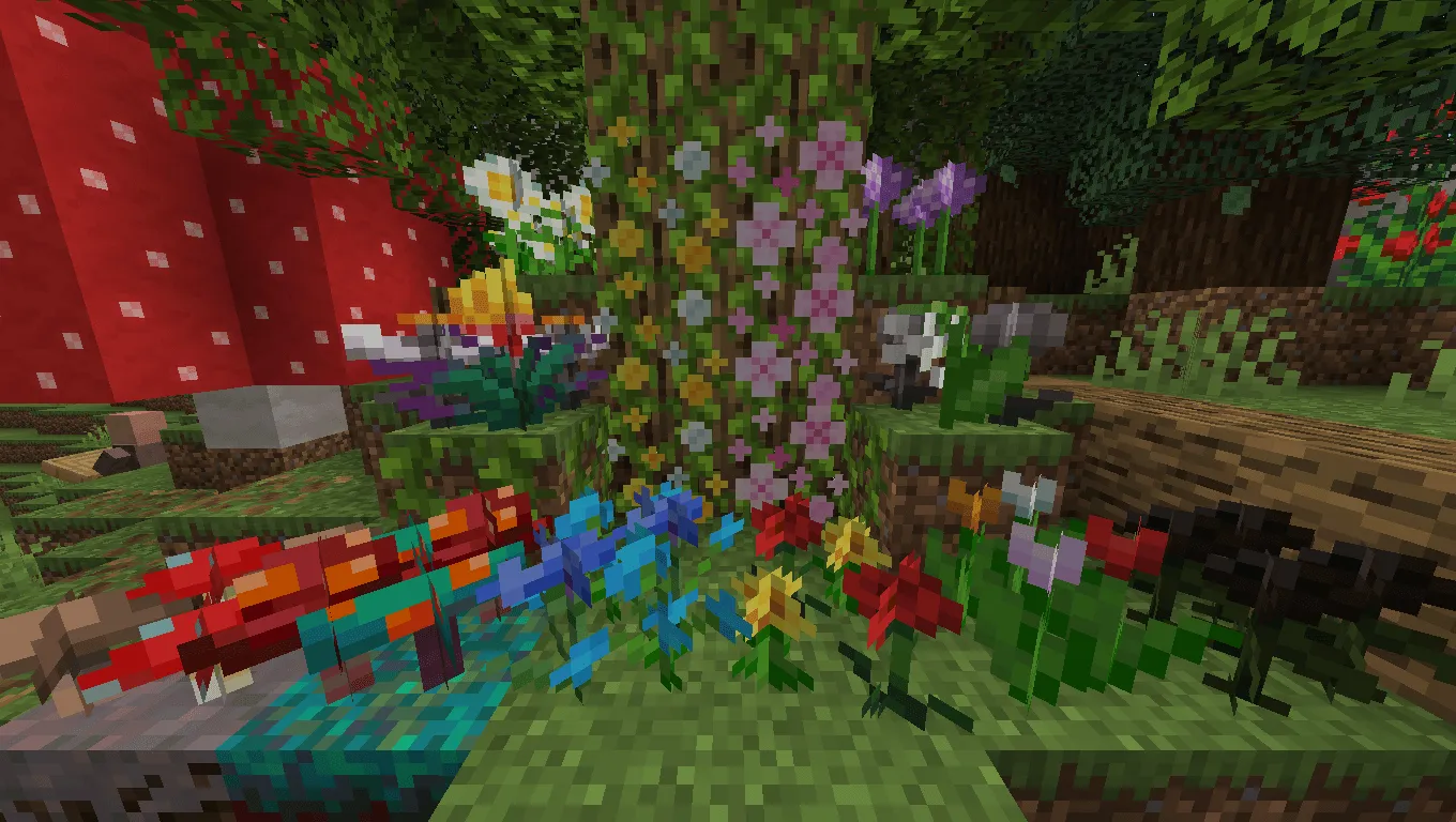 For Vanilla Flowers — скриншот 1 (Моды, Minecraft)