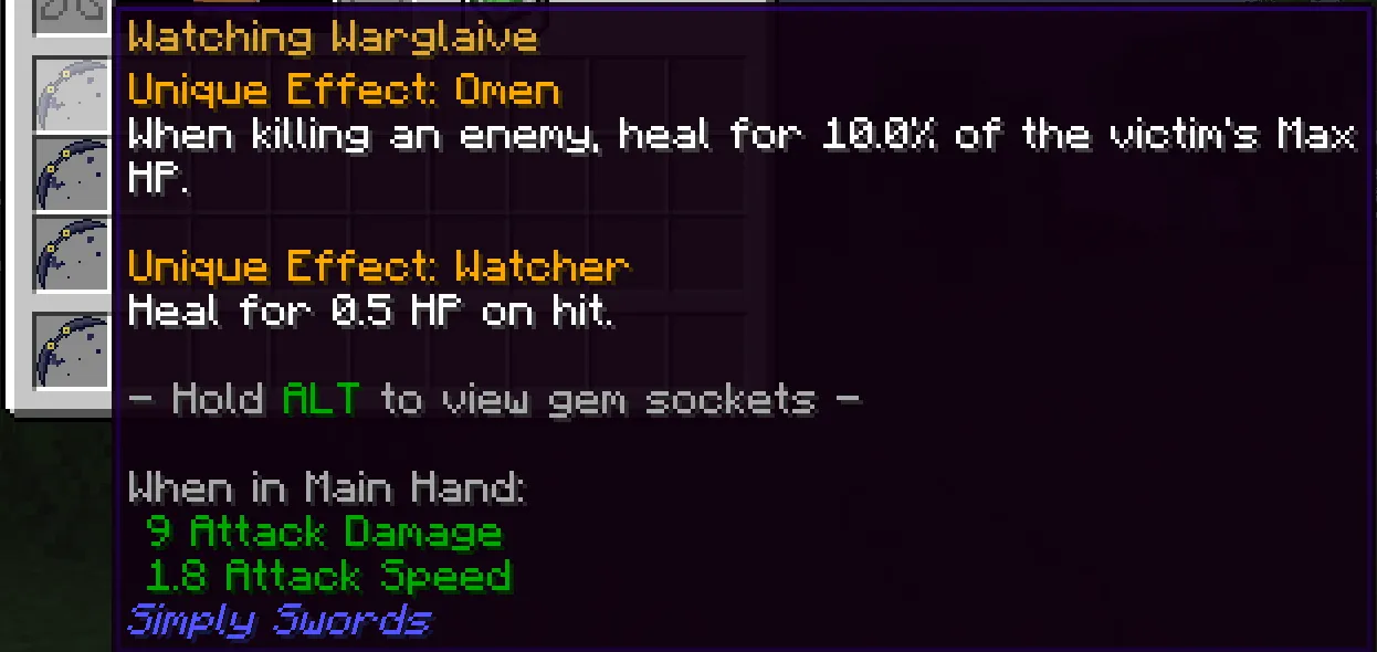 Simply Swords: Overhaul, Моды, Minecraft