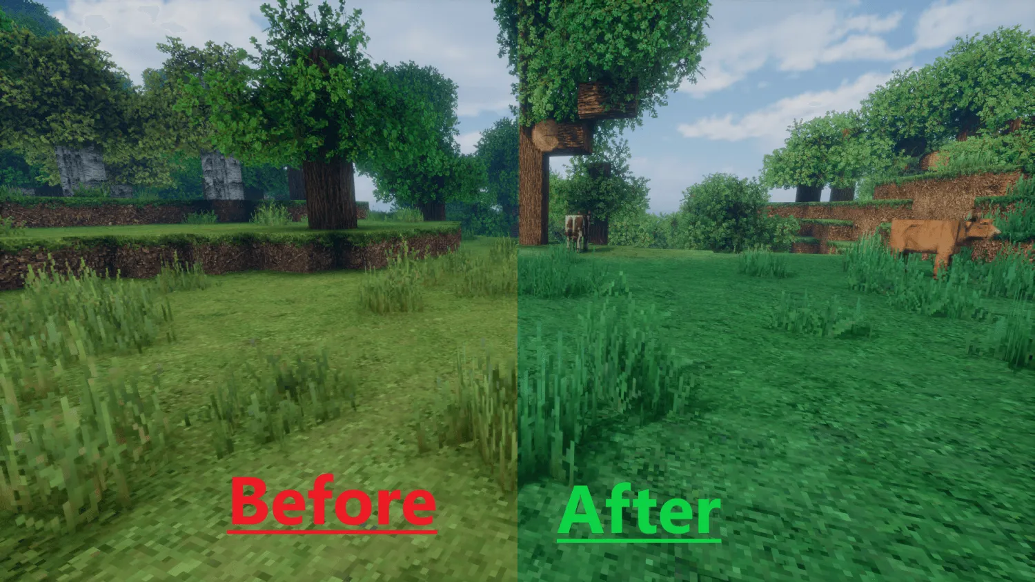 HexaBiome NatureGreen, Текстуры, Minecraft