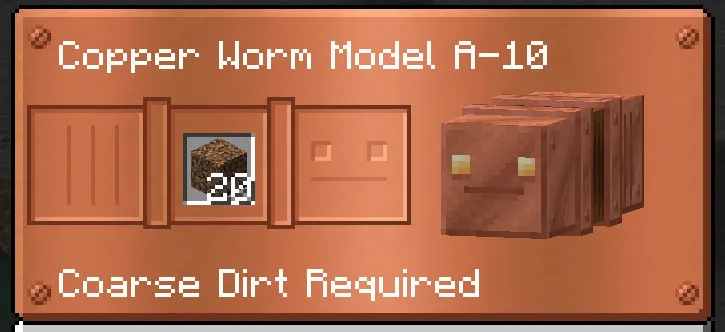Copper Worm — скриншот 4 (Моды, Minecraft)
