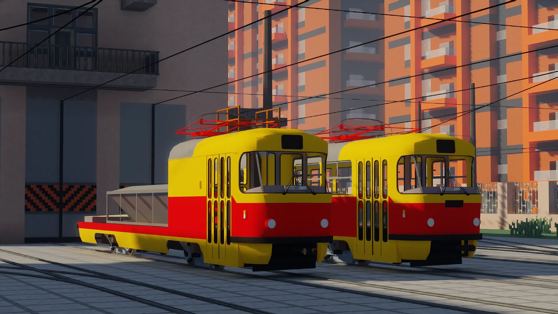 Tram pack Meter Gauge Edition [IR - Immersive Railroading] — скриншот 4 (Текстуры, Minecraft)