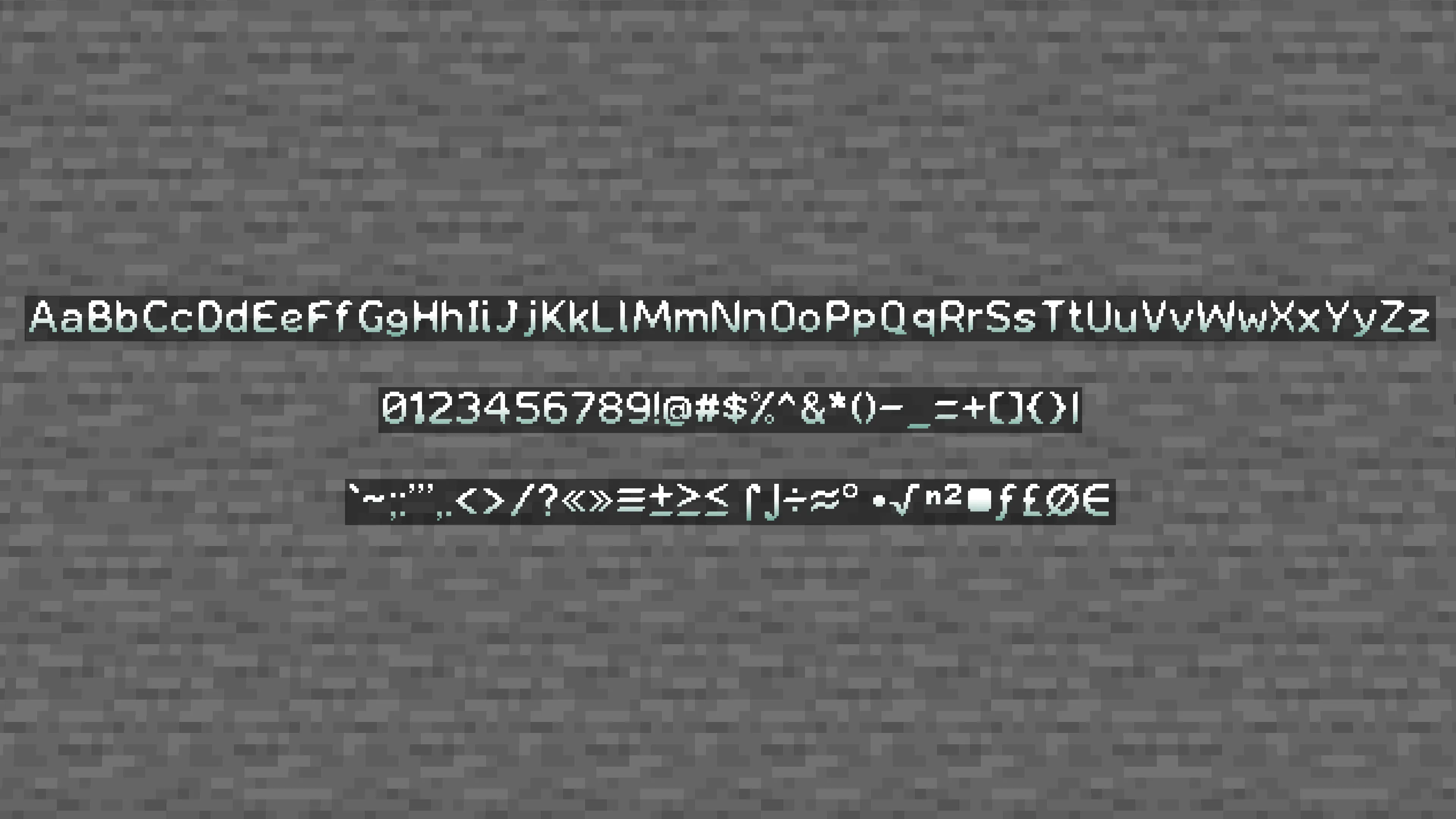 Ecoasis Sans, Текстуры, Minecraft