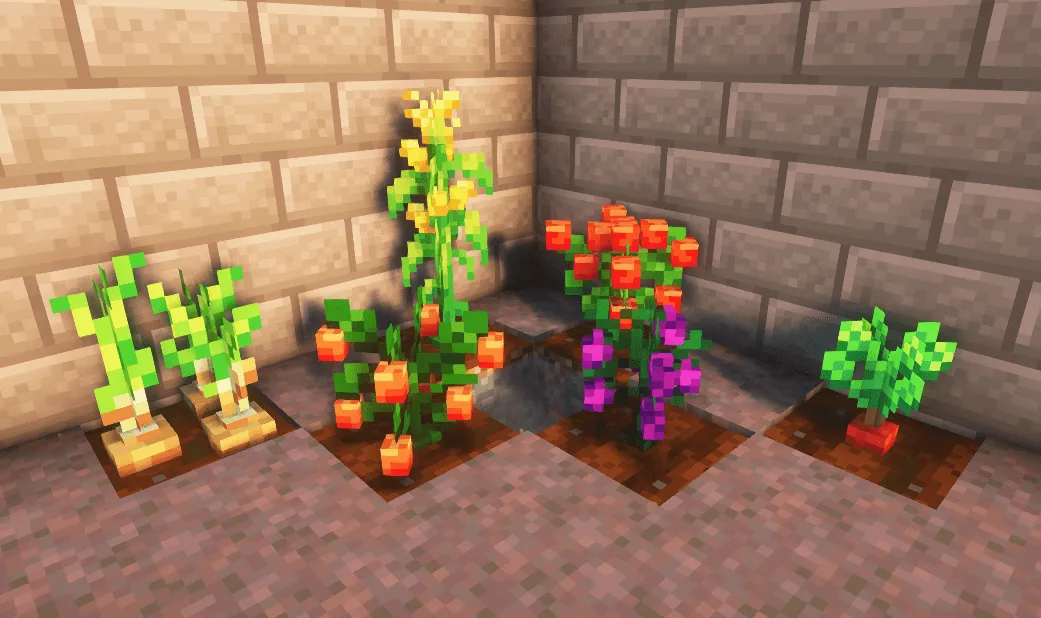 Crop 3D Pack, Текстуры, Minecraft