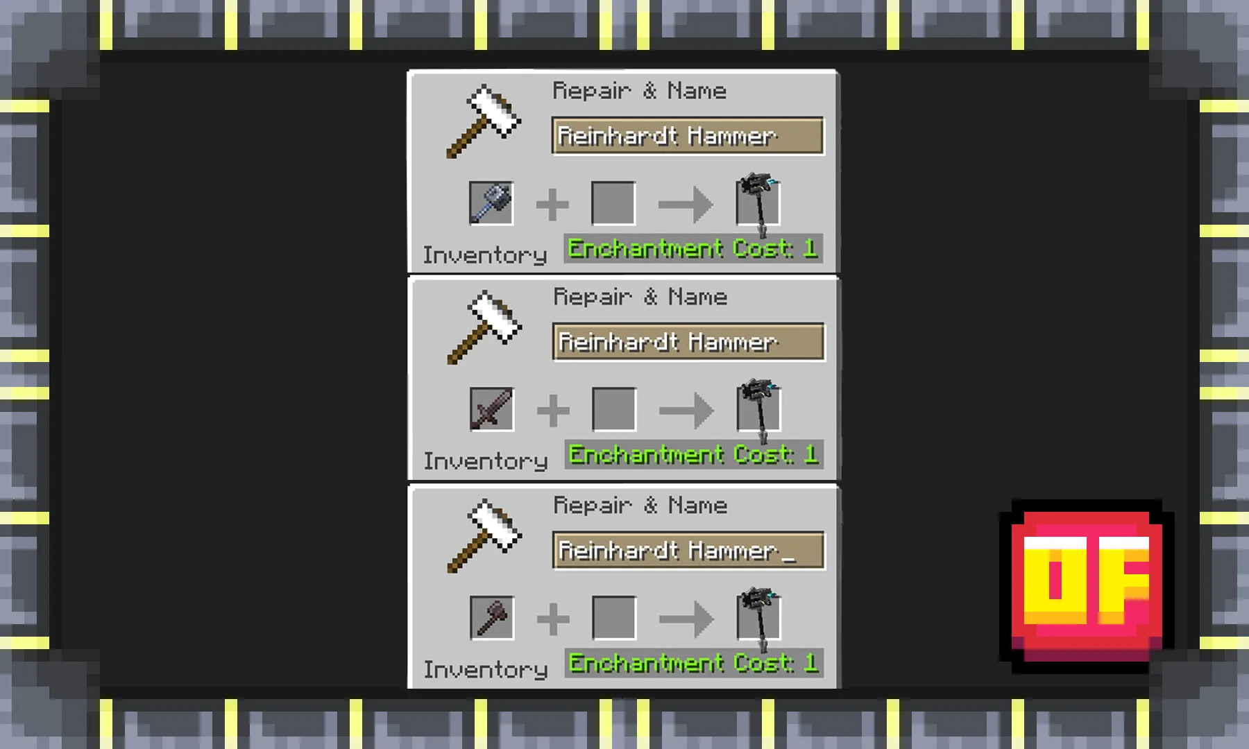 Reinhardt Hammer — скриншот 3 (Текстуры, Minecraft)