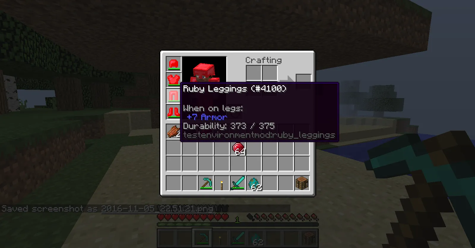 Ruby Armor — скриншот 2 (Моды, Minecraft)