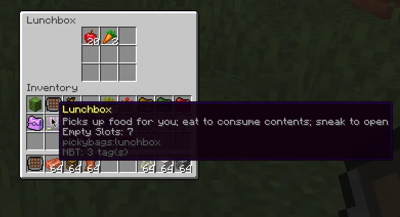 Picky Bags, Моды, Minecraft