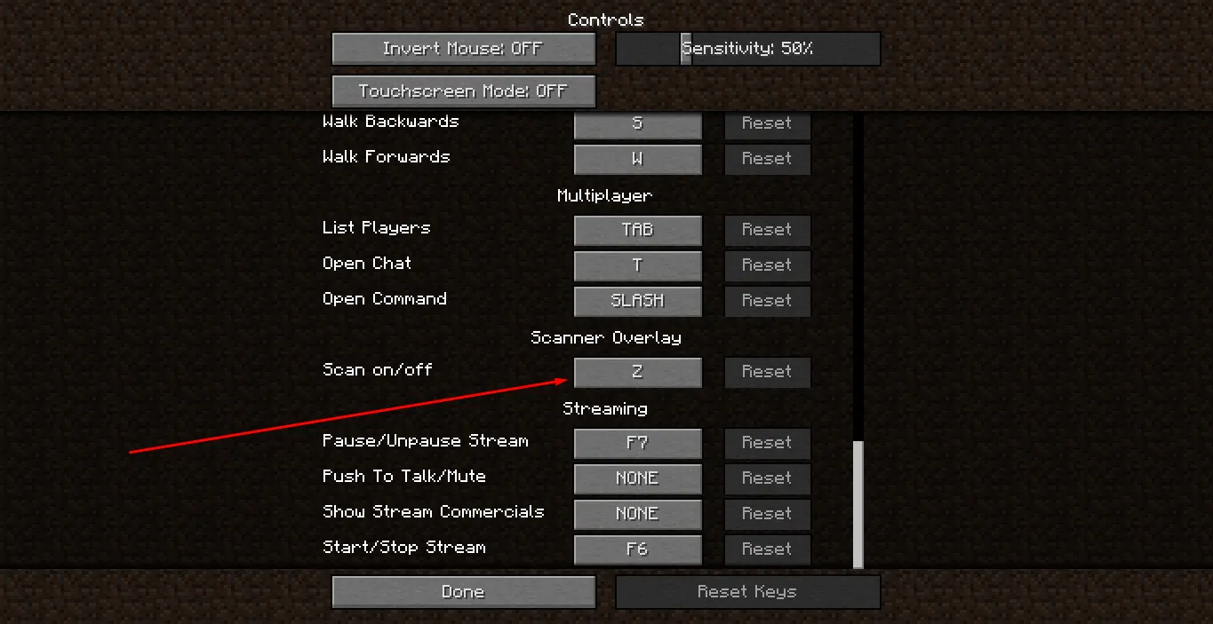 Ore Scanner Overlay — скриншот 1 (Моды, Minecraft)